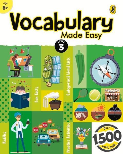 Produktbild: Vocabulary Made Easy Level 3: Fun, Interactive English Vocab Builder, Activity & Practice Book with Pictures for Kids 8+, Collection of 1500+ Everyday Words Fun Facts, Riddles for Children, Grade 3