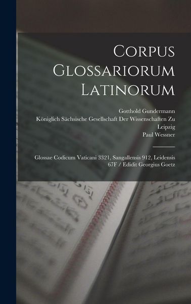 Produktbild: Corpus Glossariorum Latinorum