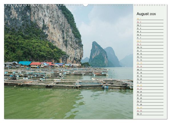 Produktbild: Asien - Thailand und Kambodscha (hochwertiger Premium Wandkalender 2026 DIN A2 quer), Kunstdruck in Hochglanz