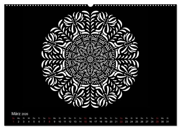 Produktbild: Entspannung und Ruhe durch Mandalas (hochwertiger Premium Wandkalender 2026 DIN A2 quer), Kunstdruck in Hochglanz