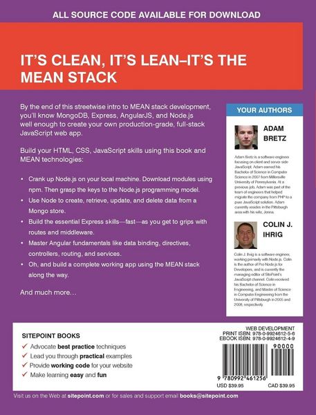 Produktbild: Full Stack JavaScript Development with Mean