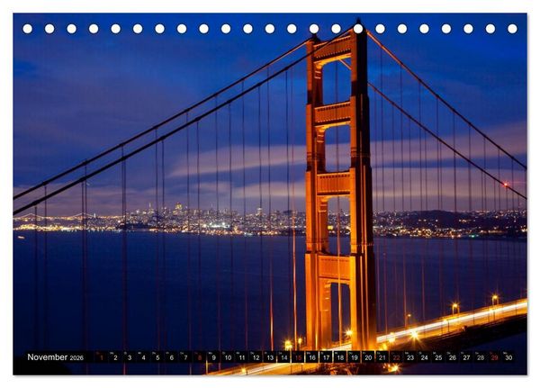 Produktbild: Blickpunkte der USA (Tischkalender 2026 DIN A5 quer), CALVENDO Monatskalender