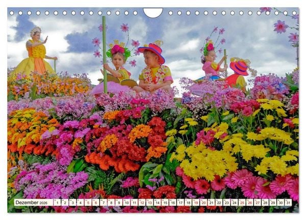 Produktbild: Blumenfest auf Madeira (Wandkalender 2026 DIN A4 quer), CALVENDO Monatskalender