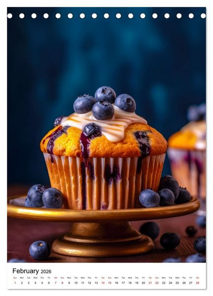 Produktbild: Yummy Bakes (Desk Calendar 2026 DIN A5 portrait), CALVENDO 12 Month DeskCalendar
