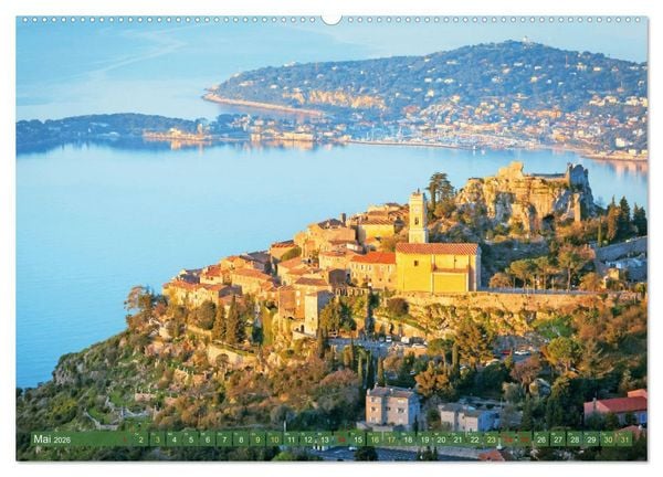 Produktbild: Lebendige Cote d'Azur: Die azurblaue K&uuml;ste (Wandkalender 2026 DIN A2 quer), CALVENDO Monatskalender