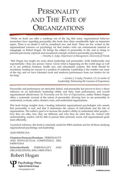 Produktbild: Personality and the Fate of Organizations