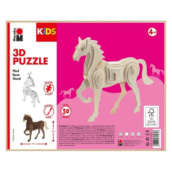 Marabu KiDS 3D Puzzle Pferd