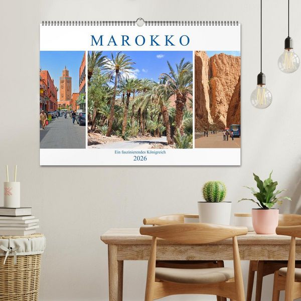Produktbild: MAROKKO, ein faszinierendes K&ouml;nigreich (Wandkalender 2026 DIN A2 quer), CALVENDO Monatskalender