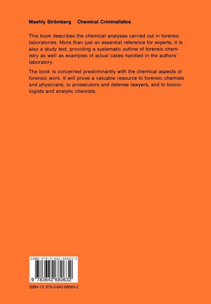 Produktbild: Chemical Criminalistics