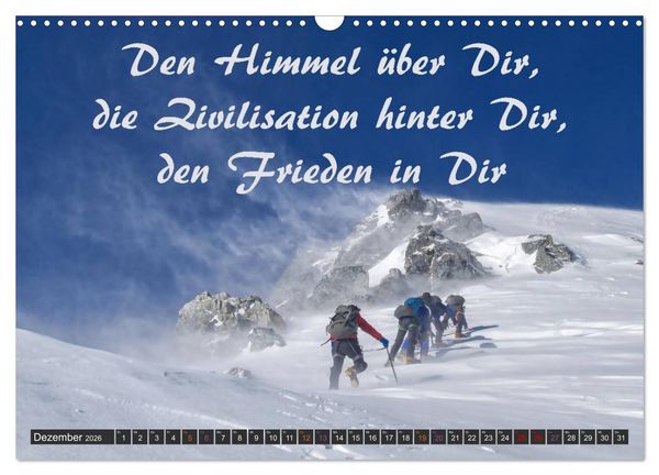 Produktbild: Sport Spruchkalender (Wandkalender 2026 DIN A3 quer), CALVENDO Monatskalender