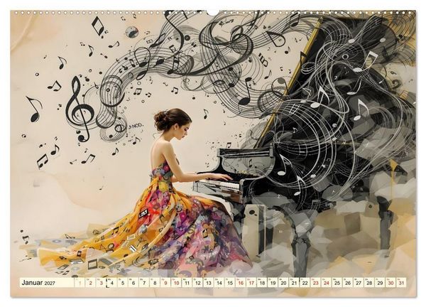Produktbild: Piano der Tr&auml;ume (Wandkalender 2027 DIN A2 quer), CALVENDO Monatskalender
