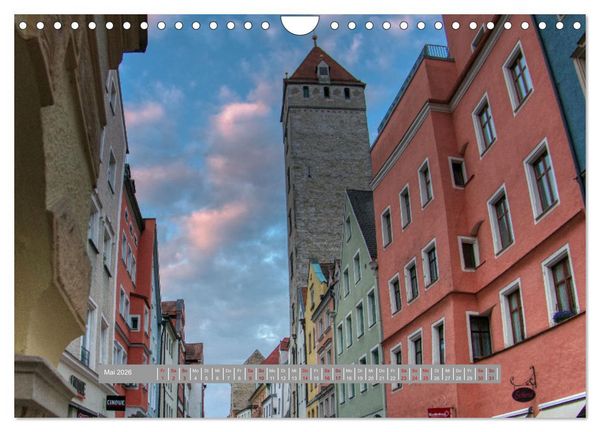 Produktbild: Regensburg Mittelalterliche Stadt mit Flair an der Donau (Wandkalender 2026 DIN A4 quer), CALVENDO Monatskalender