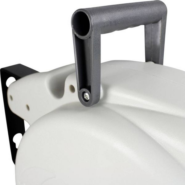 Produktbild: AS Schwabe 12611 Wandkabeltrommel 15m Schwarz Schutzkontakt-Winkelstecker, Frankreich-Stecker