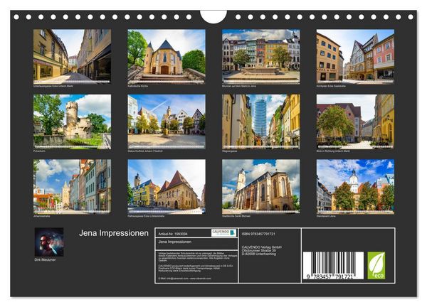 Produktbild: Jena Impressionen (Wandkalender 2026 DIN A4 quer), CALVENDO Monatskalender