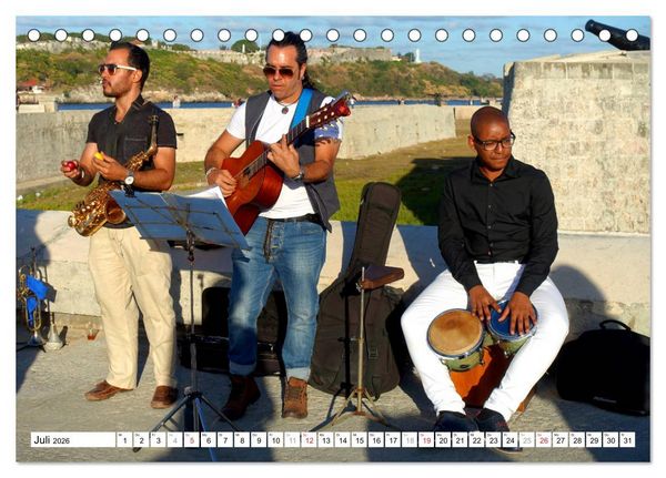 Produktbild: M&uacute;sica Cubana - Karibische Kl&auml;nge aus Kuba (Tischkalender 2026 DIN A5 quer), CALVENDO Monatskalender