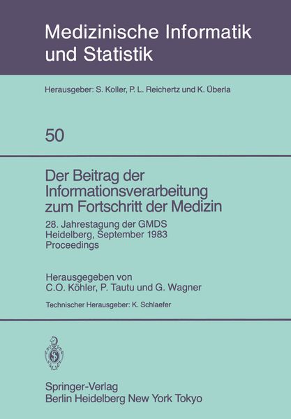 Produktbild: Der Beitrag der Informationsverarbeitung zum Fortschritt der Medizin