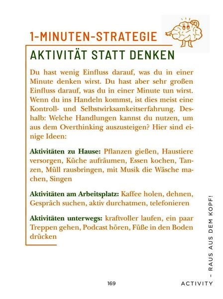 Produktbild: Die 1-Minuten-Strategie gegen Overthinking
