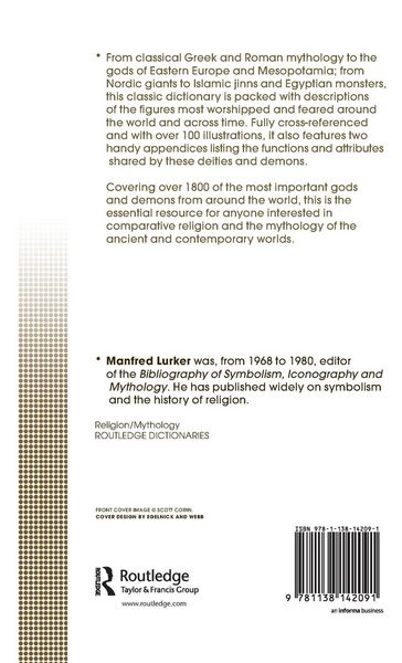 Produktbild: The Routledge Dictionary of Gods and Goddesses, Devils and Demons