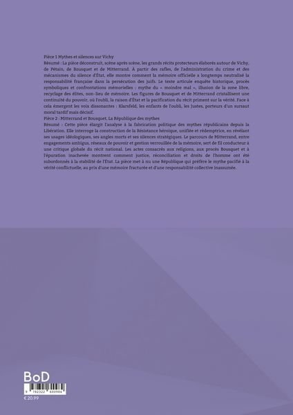 Produktbild: Mythes et scandale Mitterrand-Bousquet