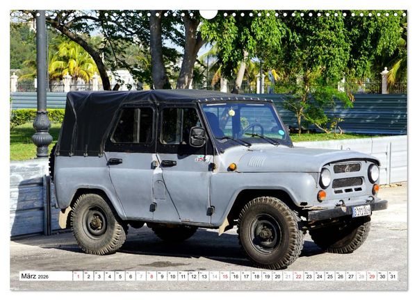Produktbild: Sowjet-Legende - Der Gel&auml;ndewagen UAZ-469 in Kuba (Wandkalender 2026 DIN A3 quer), CALVENDO Monatskalender