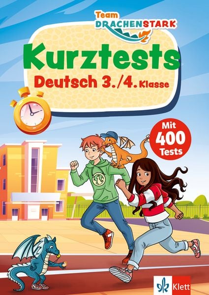 Klett Team Drachenstark: Kurztests Deutsch 3./4. Klasse, Taschenbuch von , Klett Lerntraining bei PONS Langenscheidt GmbH, 9783129497418