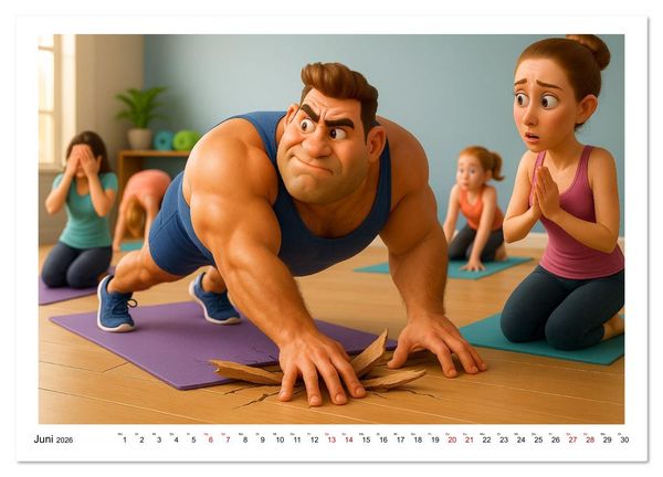 Produktbild: Meine Familie, Kraftsport und ich (Wandkalender 2026 DIN A3 quer), CALVENDO Monatskalender