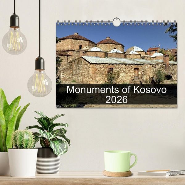 Produktbild: Monuments of Kosovo 2026 (Wall Calendar 2026 DIN A4 landscape), CALVENDO 12 Month Wall Calendar