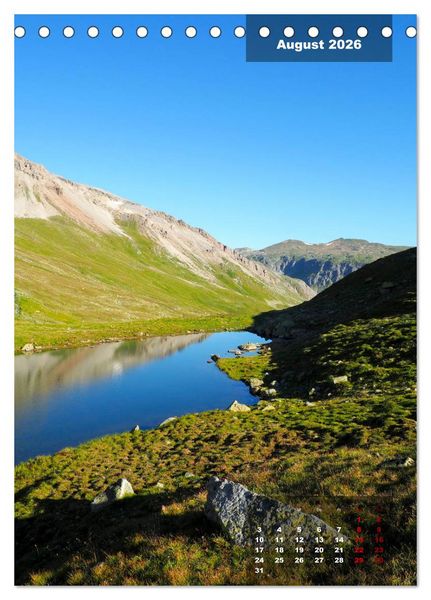 Produktbild: Die Traumhaften Seen der Alpen (Tischkalender 2026 DIN A5 hoch), CALVENDO Monatskalender