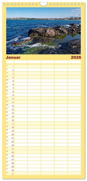 Produktbild: Familienplaner 2026 - Bulgarien. Berge und Meer. mit 5 Spalten (Wandkalender, 21 x 45 cm) CALVENDO