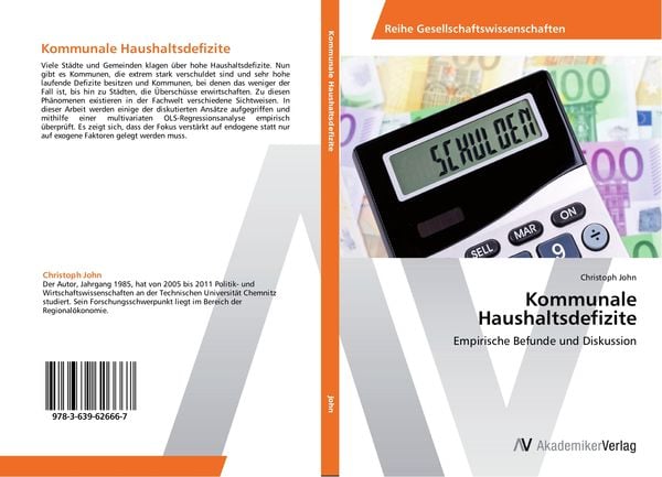 Kommunale Haushaltsdefizite, Taschenbuch von Christoph John, AV Akademikerverlag, 9783639626667