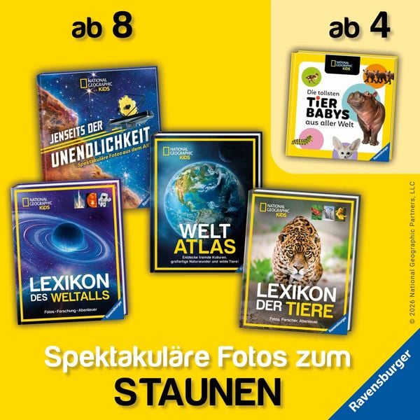 Produktbild: National Geographic Kids Weltatlas - Fremde Kulturen, gro&szlig;artige Naturwunder und wilde Tiere entdecken: Kinderatlas f&uuml;r Kids ab 8 Jahren