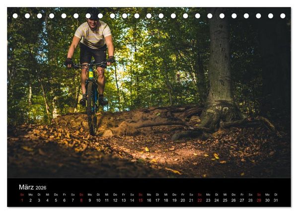 Produktbild: Mountainbike Action (Tischkalender 2026 DIN A5 quer), CALVENDO Monatskalender