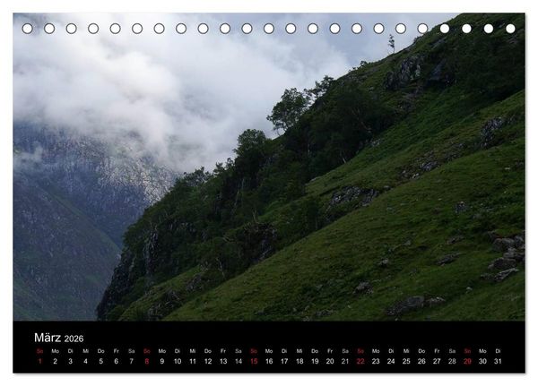 Produktbild: Schottland 2026 (Tischkalender 2026 DIN A5 quer), CALVENDO Monatskalender