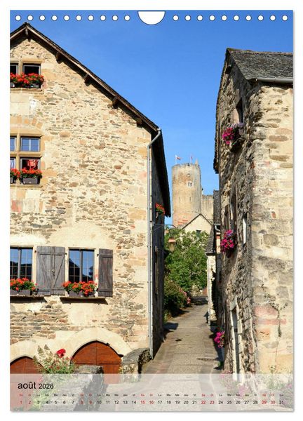 Produktbild: BASTIDES Occitanie (Calendrier mural 2026 DIN A4 horizontal), CALVENDO calendrier mensuel