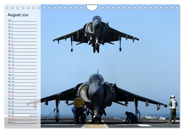 Produktbild: Kriegstechnik. Kampfjet-Impressionen (Wandkalender 2026 DIN A4 quer), CALVENDO Monatskalender