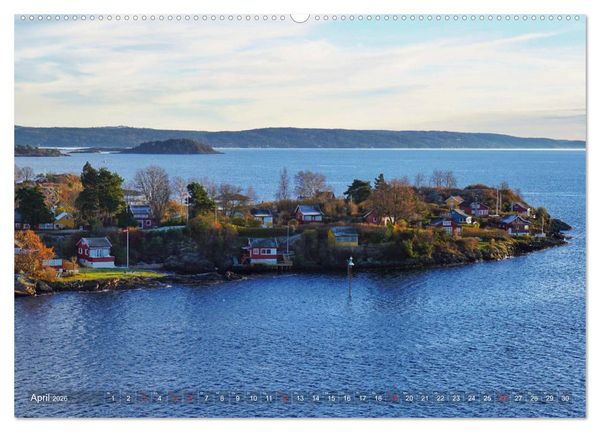 Produktbild: Oslo - Norwegen (hochwertiger Premium Wandkalender 2026 DIN A2 quer), Kunstdruck in Hochglanz