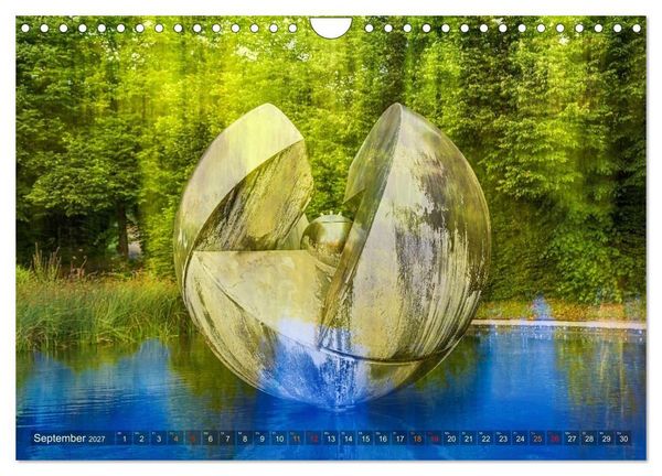 Produktbild: Experimentelle Fotografie - Schl&ouml;sser und Parks in Stuttgart (Wandkalender 2027 DIN A4 quer), CALVENDO Monatskalender
