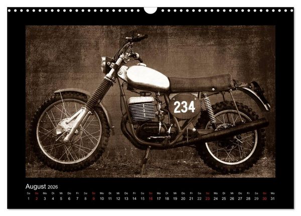 Produktbild: Motorrad Oldtimer (Wandkalender 2026 DIN A3 quer), CALVENDO Monatskalender