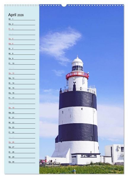 Produktbild: Leuchtt&uuml;rme - Geburtstagskalender (hochwertiger Premium Wandkalender 2026 DIN A2 hoch), Kunstdruck in Hochglanz