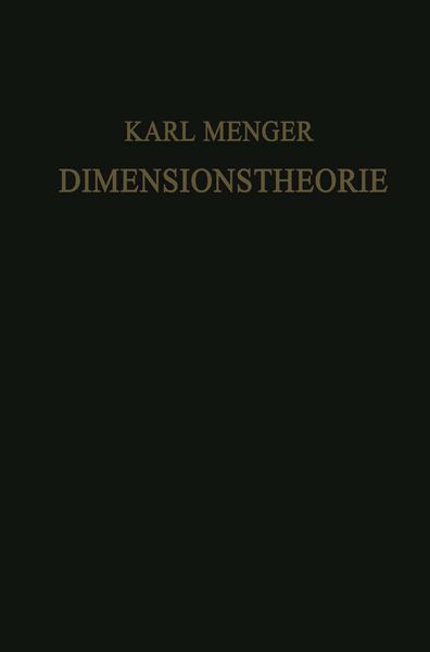 Produktbild: Dimensionstheorie