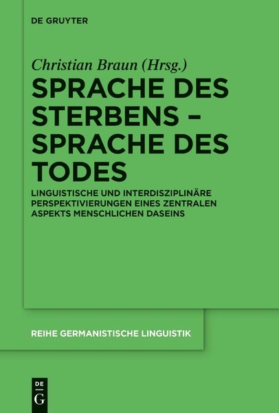 Produktbild: Sprache des Sterbens - Sprache des Todes