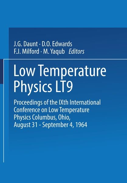 Produktbild: Low Temperature Physics LT9