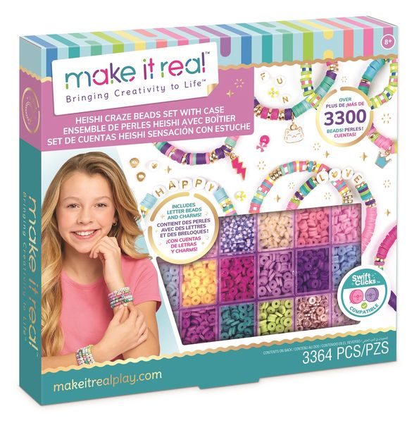 Produktbild: Heishi Perlen Set Make it real mit Aufbewahrungsbox 3335 St&uuml;ck und Zubeh&ouml;r