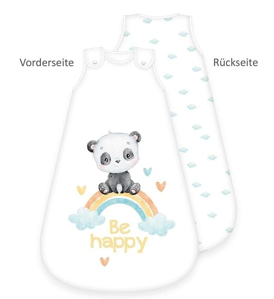 Produktbild: Herding 3385235231 - babybest&reg; Babyschlafsack, Regenbogen Panda, Baumwolle, 90x45cm