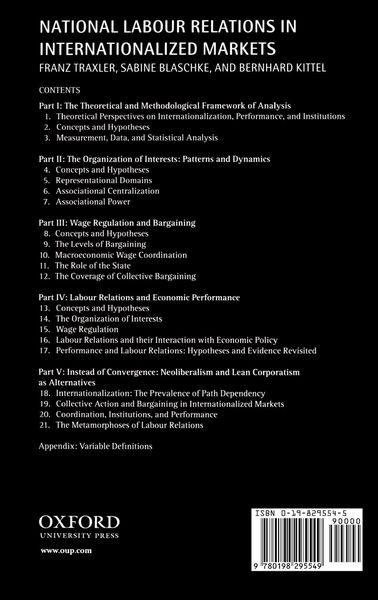 Produktbild: National Labour Relations in Internationalized Markets