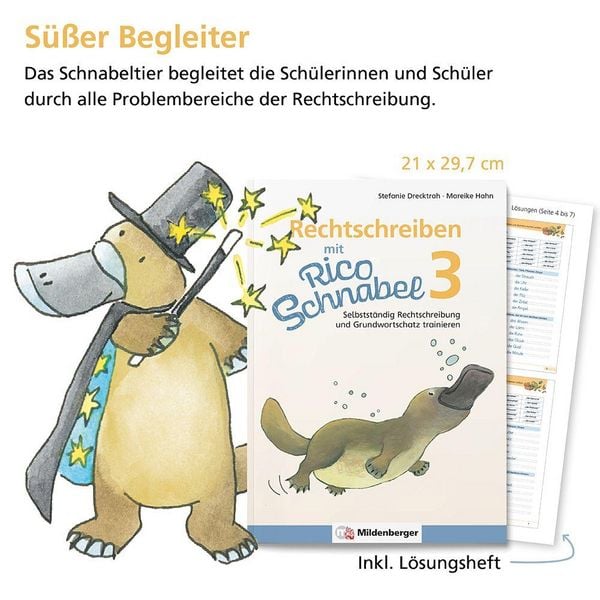 Produktbild: Rechtschreiben mit Rico Schnabel, Klasse 3