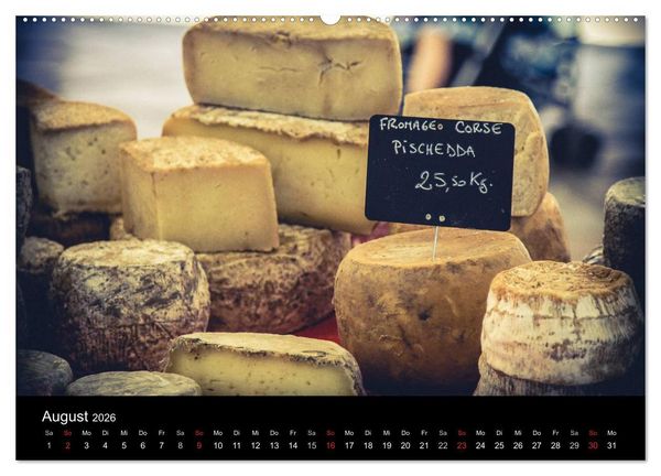 Produktbild: Erlebnis der Sinne - Franz&ouml;sischer Markt auf Korsika (hochwertiger Premium Wandkalender 2026 DIN A2 quer), Kunstdruck in Hochglanz