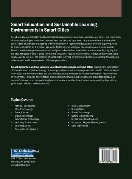 Produktbild: Smart Education and Sustainable Learning Environments in Smart Cities