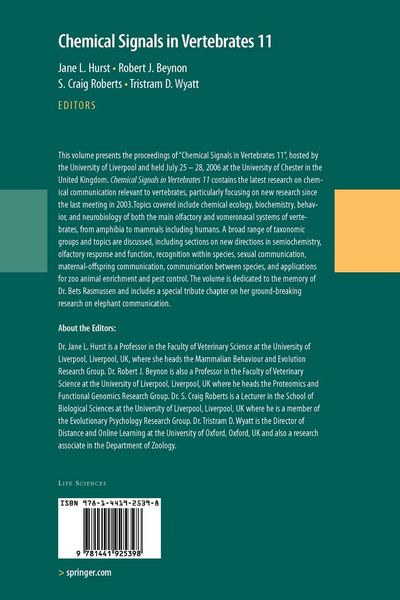 Produktbild: Chemical Signals in Vertebrates 11