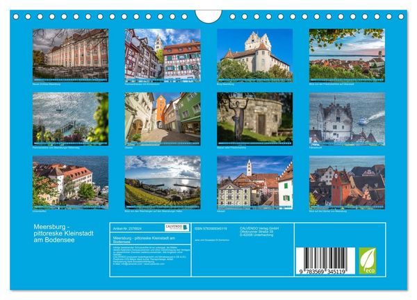 Produktbild: Meersburg - pittoreske Kleinstadt am Bodensee (Wandkalender 2027 DIN A4 quer), CALVENDO Monatskalender